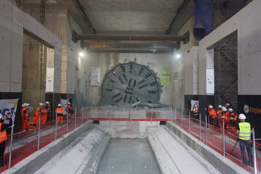 Prolongement ligne 11 : Dernière étape du tunnelier Sofia à la station Serge Gainsbourg